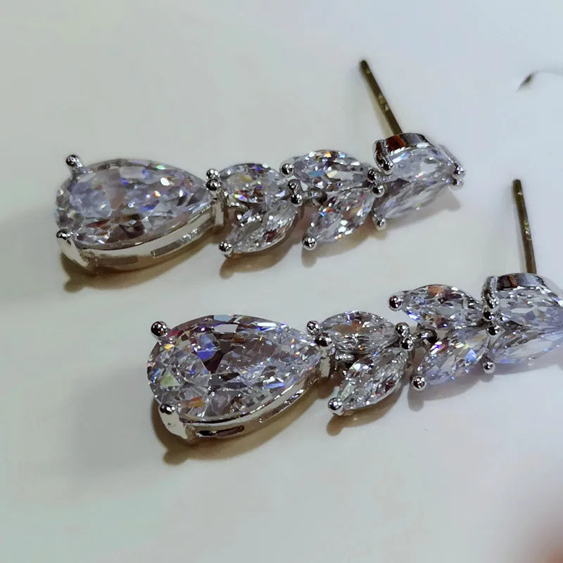 Drop Earring Leave & Water Drop Shape Earring