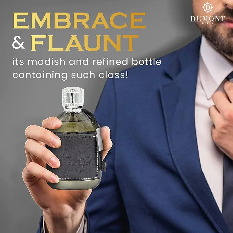 Dumont Nitro Black Eau De Parfum Mysterious Fruit Woody Scent