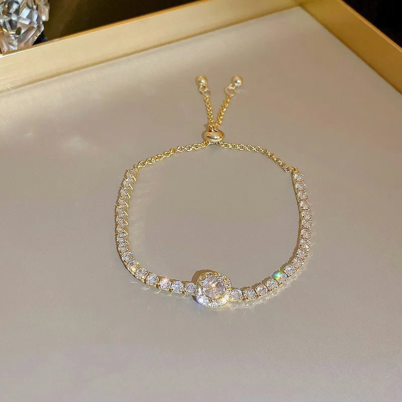 Wave Geometry Adjustable Bracelet Bangle