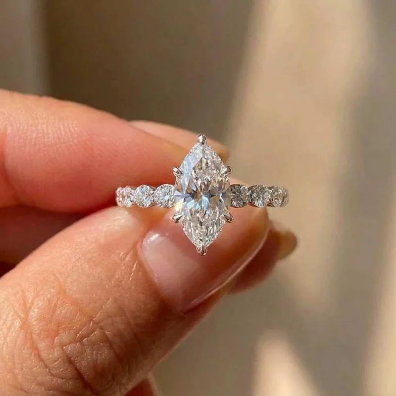 Marquise Cubic Zirconia Set Rings
