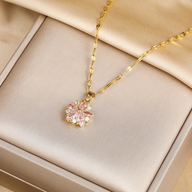 Romantic Pink Sakura Pendant