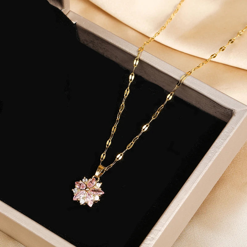 Romantic Pink Sakura Pendant
