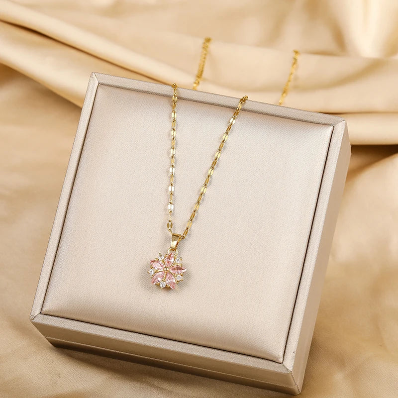 Romantic Pink Sakura Pendant