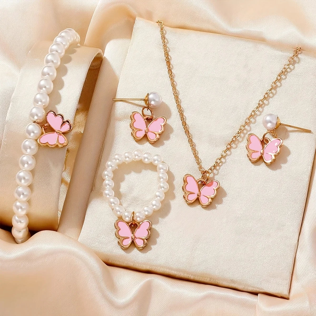 Lucky Five-petal Flower Five-leaf Clover Bracelet