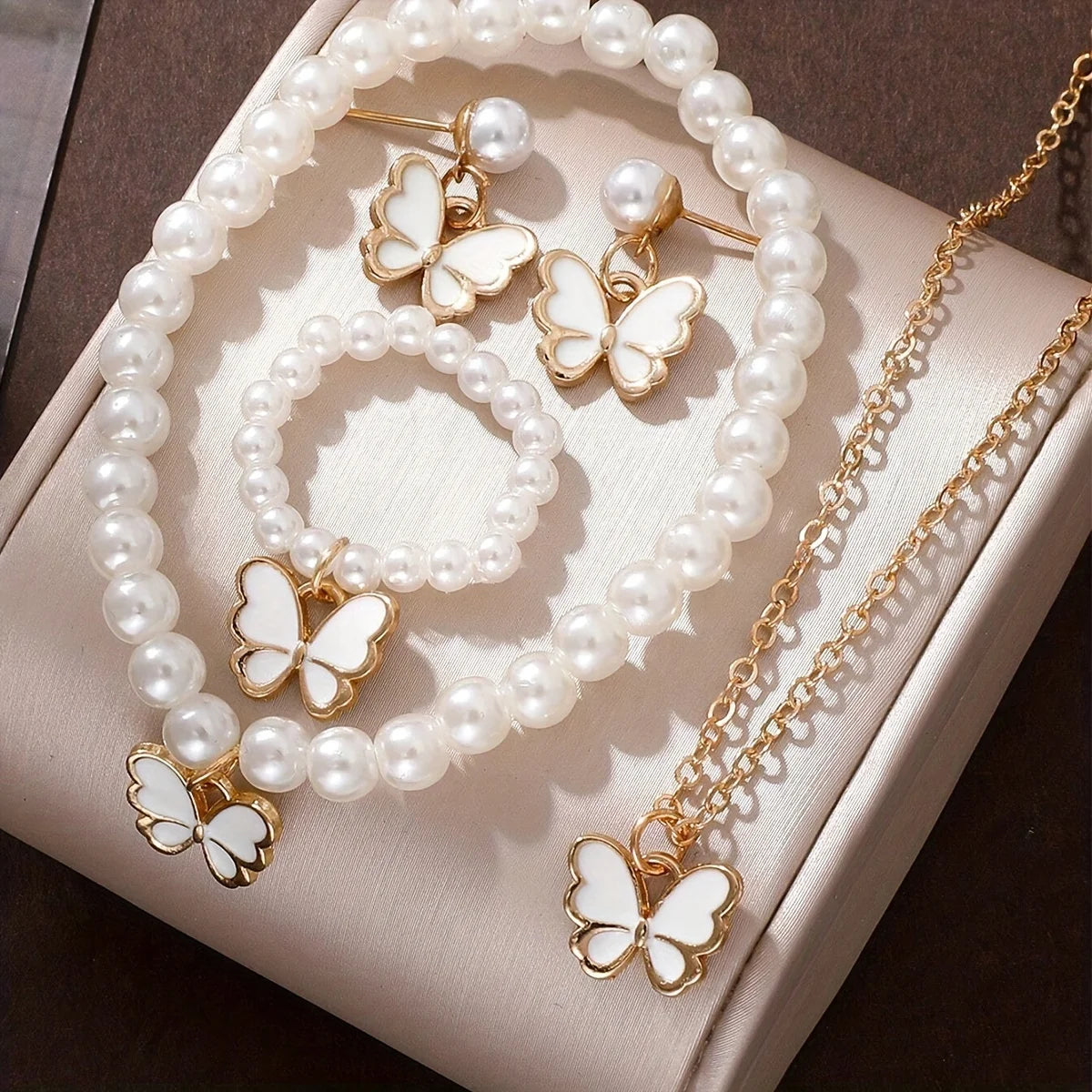 Lucky Five-petal Flower Five-leaf Clover Bracelet