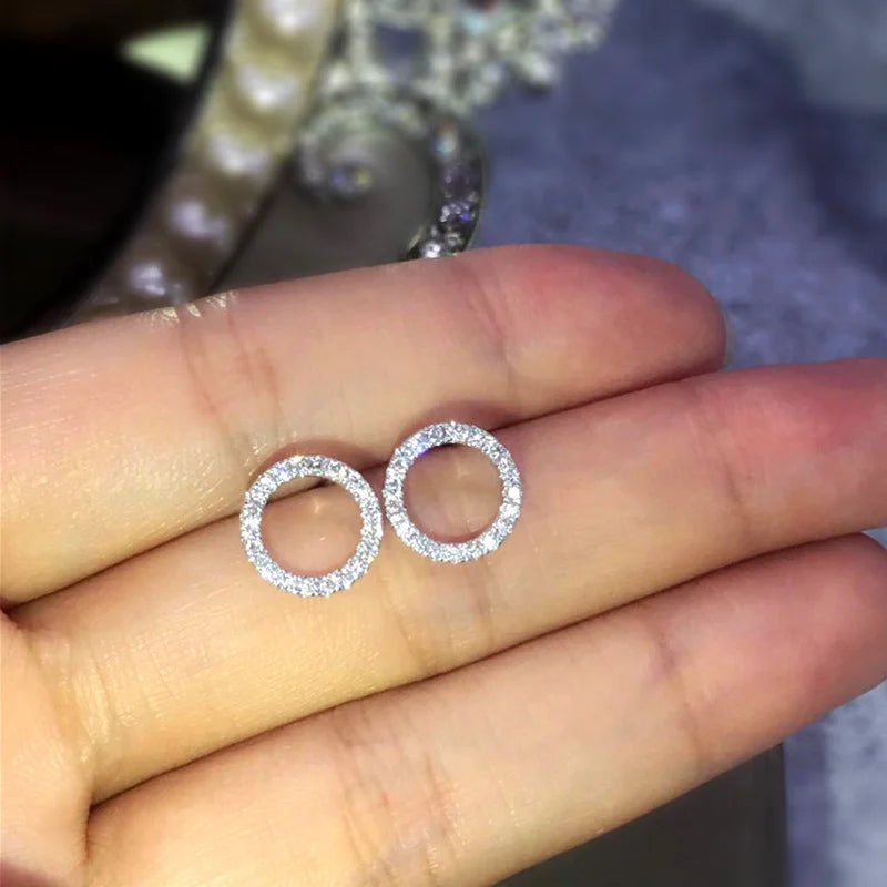 Water Drop Shaped Stud Earrings Luxury