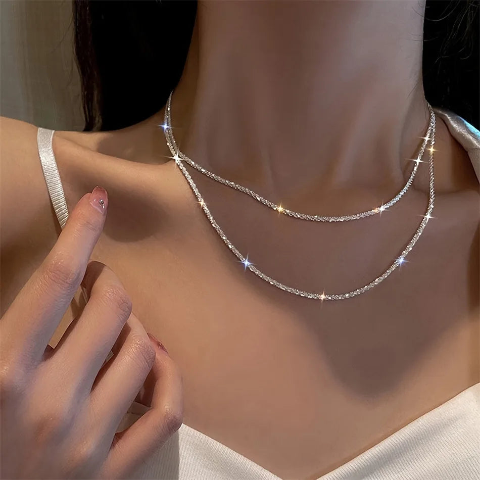 Sparkling Collarbone High Charm Jewelry