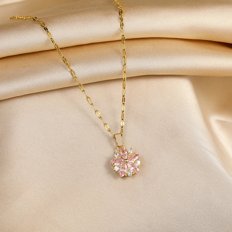 Romantic Pink Sakura Pendant