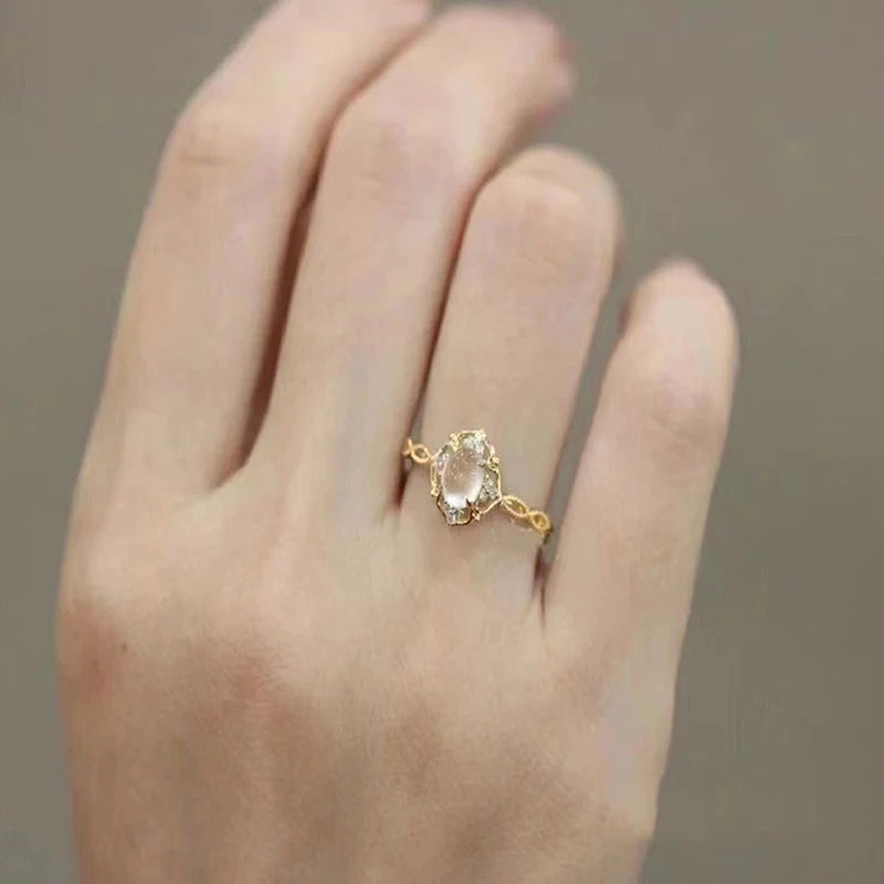 Moonstone Newly Designed Female Ring