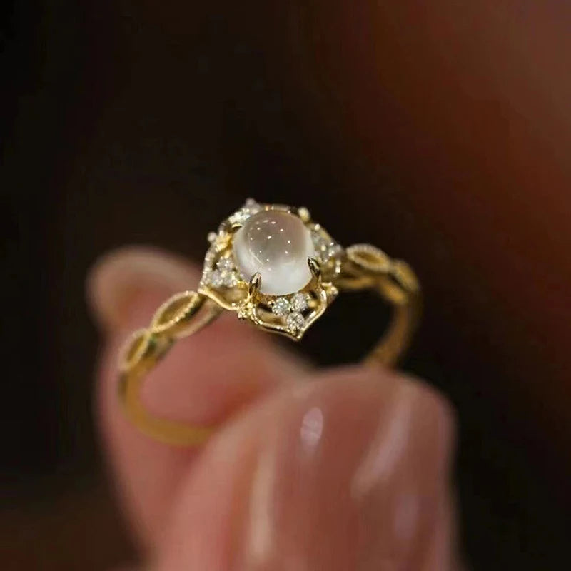 Moonstone Newly Designed Female Ring