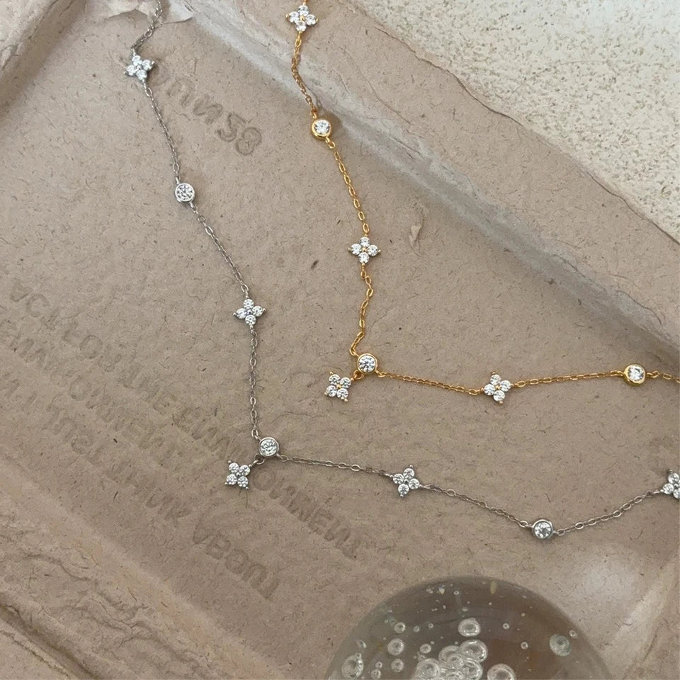 Four-leaf Flower Chain Necklace