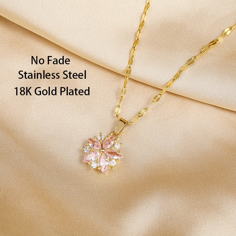 Romantic Pink Sakura Pendant