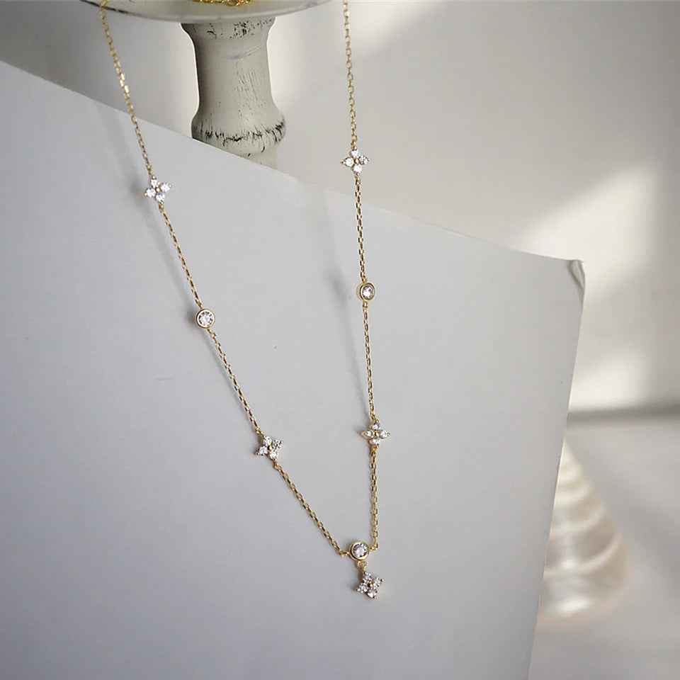 Four-leaf Flower Chain Necklace