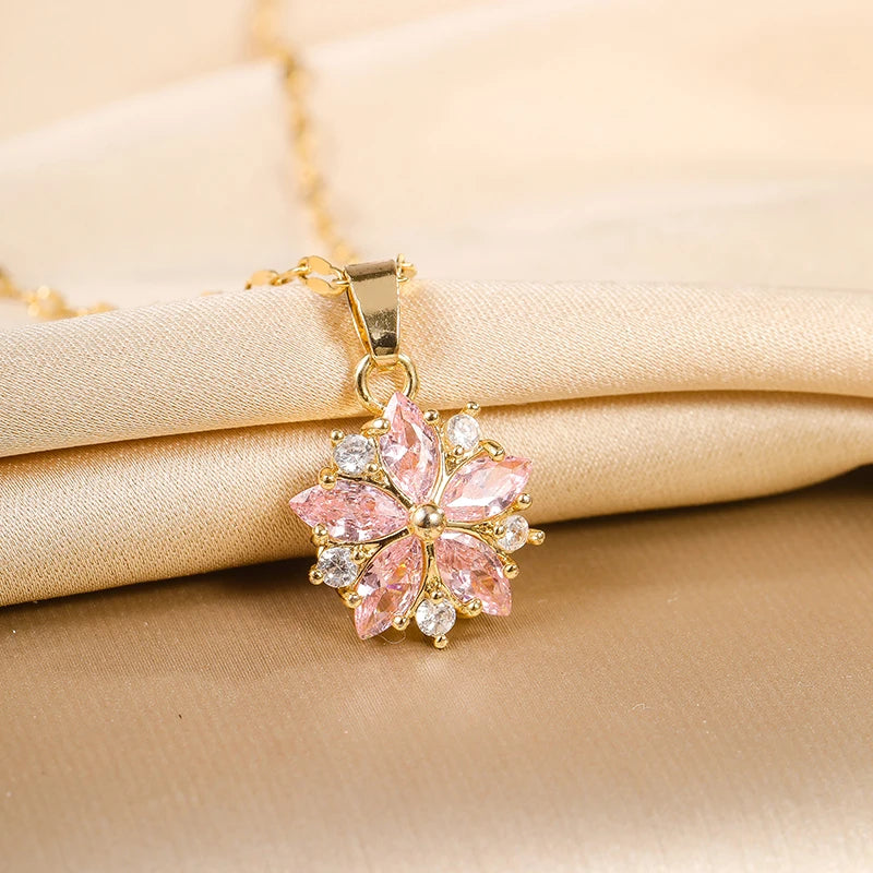 Romantic Pink Sakura Pendant