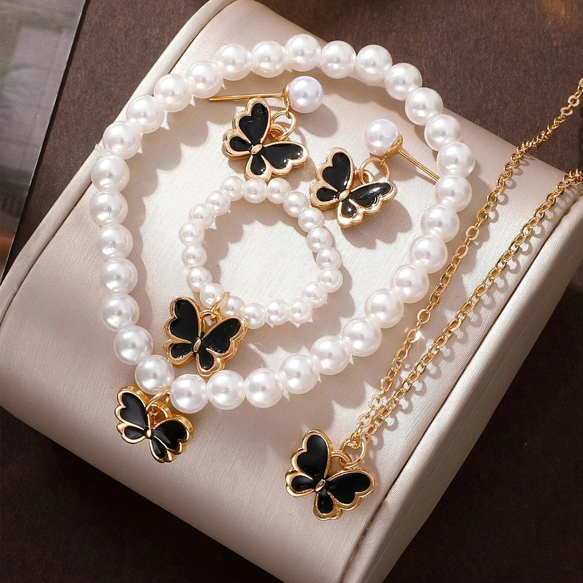 Lucky Five-petal Flower Five-leaf Clover Bracelet