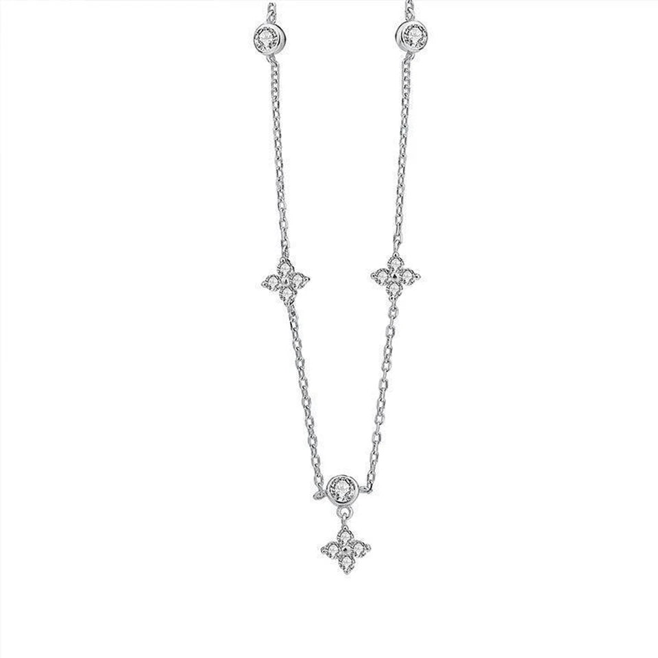 Four-leaf Flower Chain Necklace