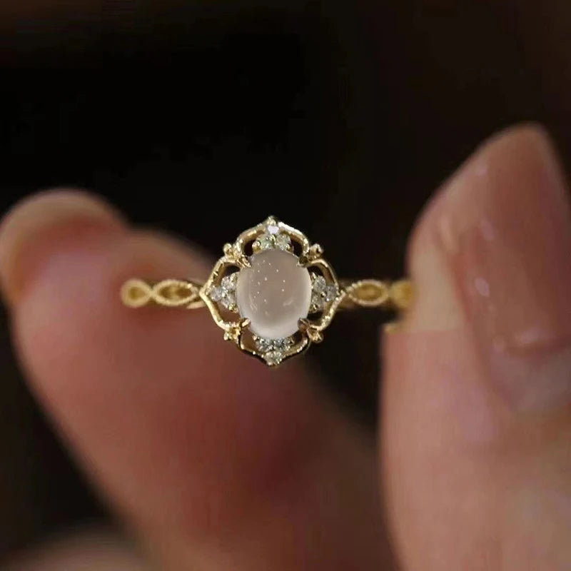 Moonstone Newly Designed Female Ring