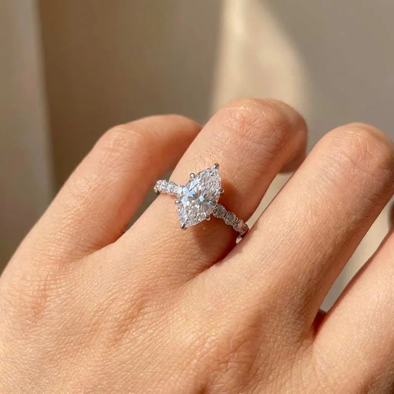 Marquise Cubic Zirconia Set Rings