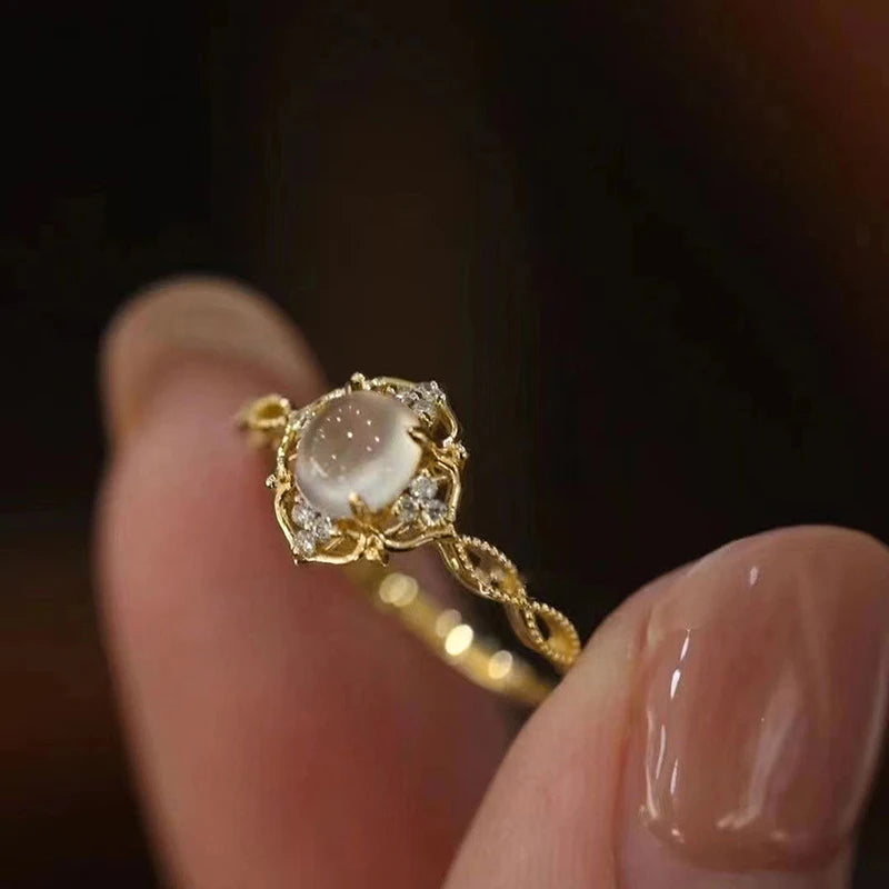 Moonstone Newly Designed Female Ring